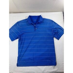 Nike Dri-FIT Golf Polo Shirt Mens Small Blue Striped Performance Golfing‎
